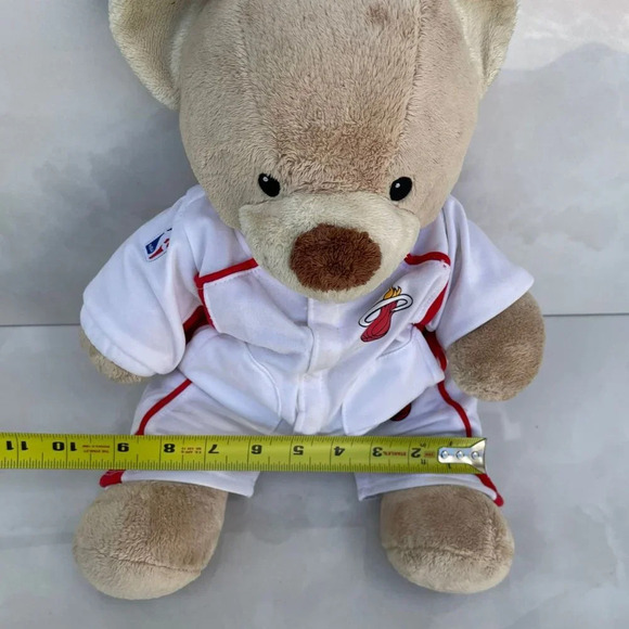 Build A Bear Workshop Kids Miami Heat Outfit Teddy Bear Tan Sz 8" - Picture 2 of 6